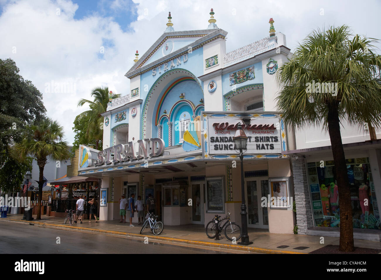 former strand movie house cinema now a walgreens drugstore duval street key west florida usa Stock Photo