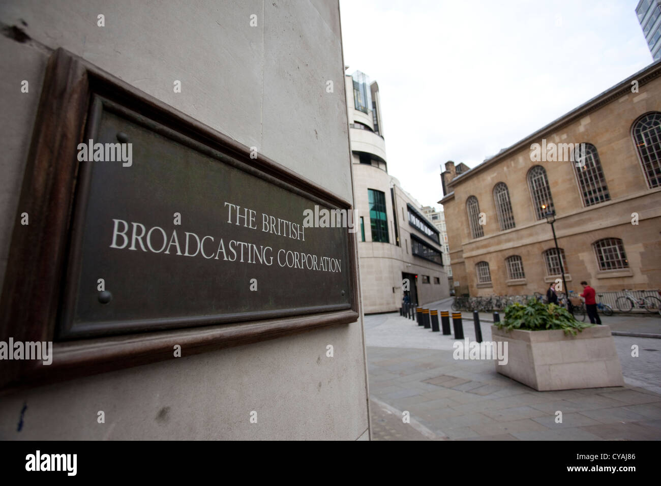BBC British Broadcasting Corporation,Broadcasting House, Portland Place, London, England, United Kingdom Stock Photo