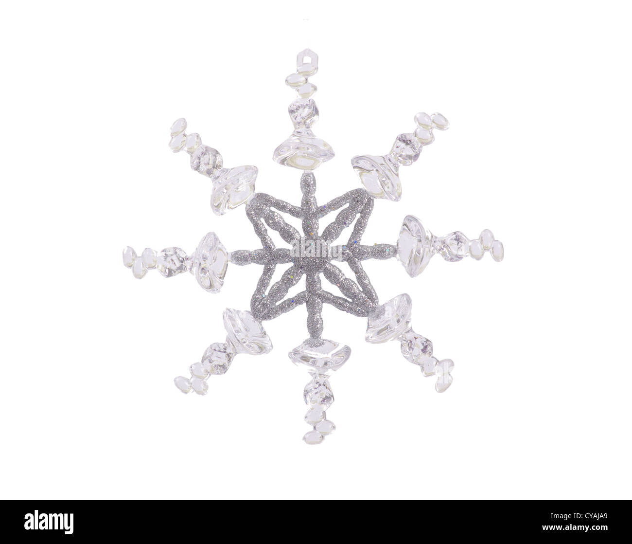 snowflakes isolated on white background Stock Photo - Alamy