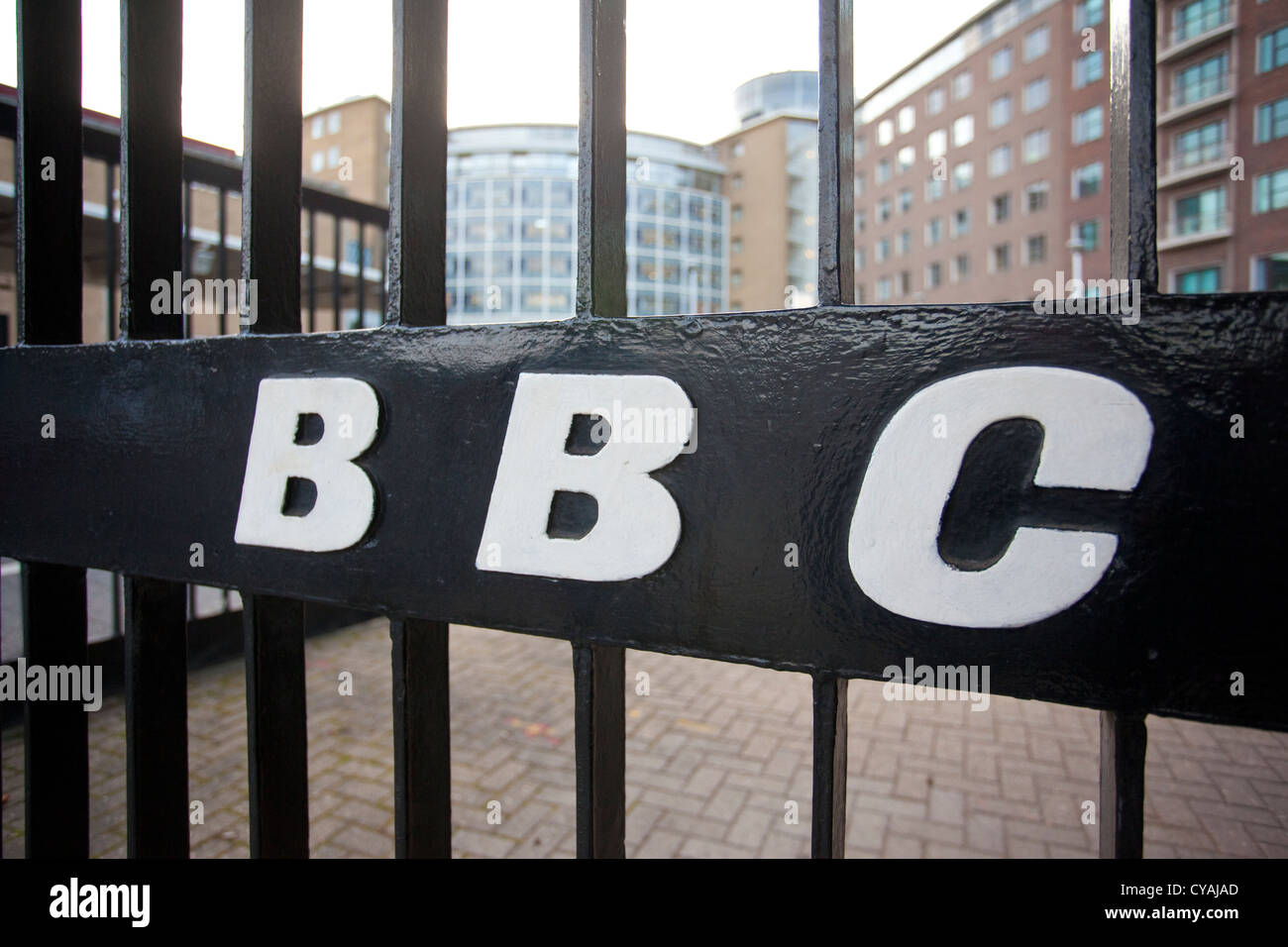 BBC British Broadcasting Corporation, Wood Lane studios, BBC Television Centre, London, England, United Kingdom Stock Photo
