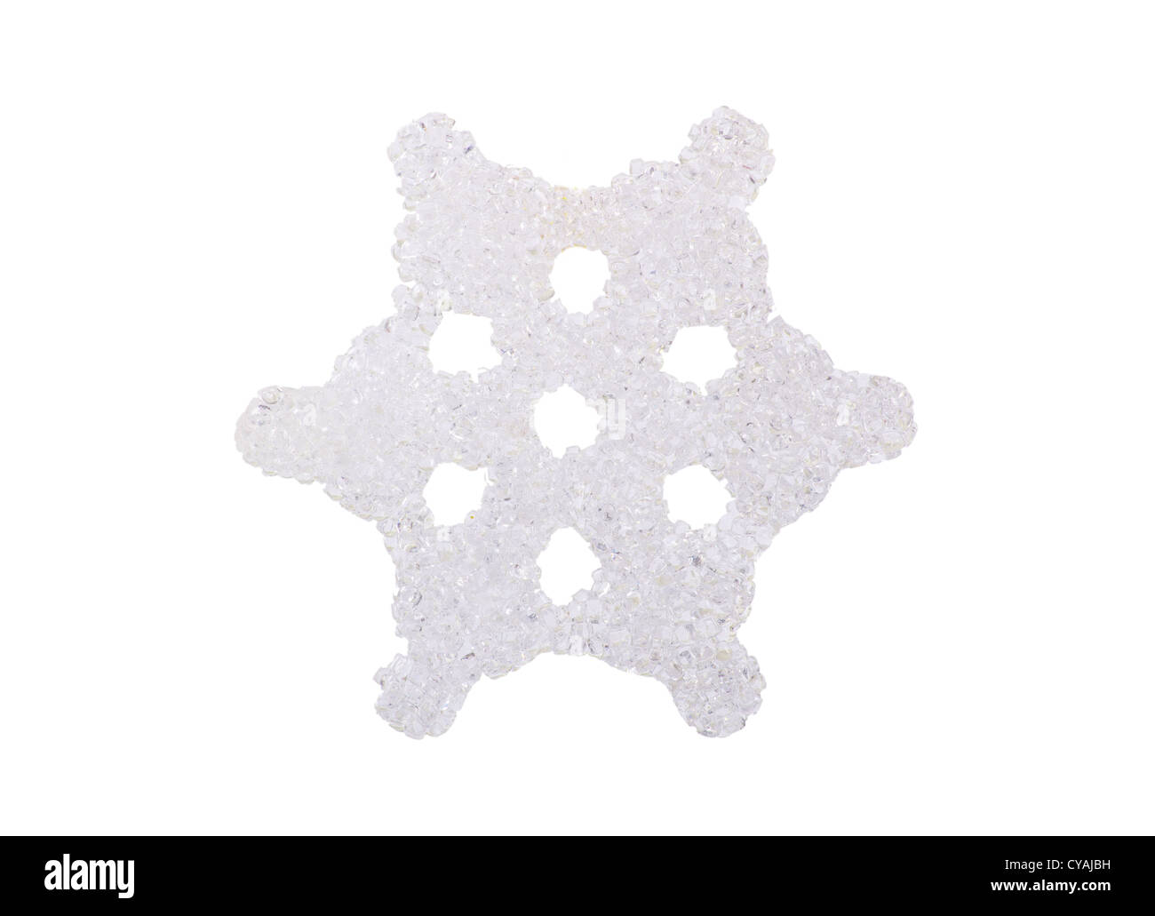 snowflakes isolated on white background Stock Photo - Alamy