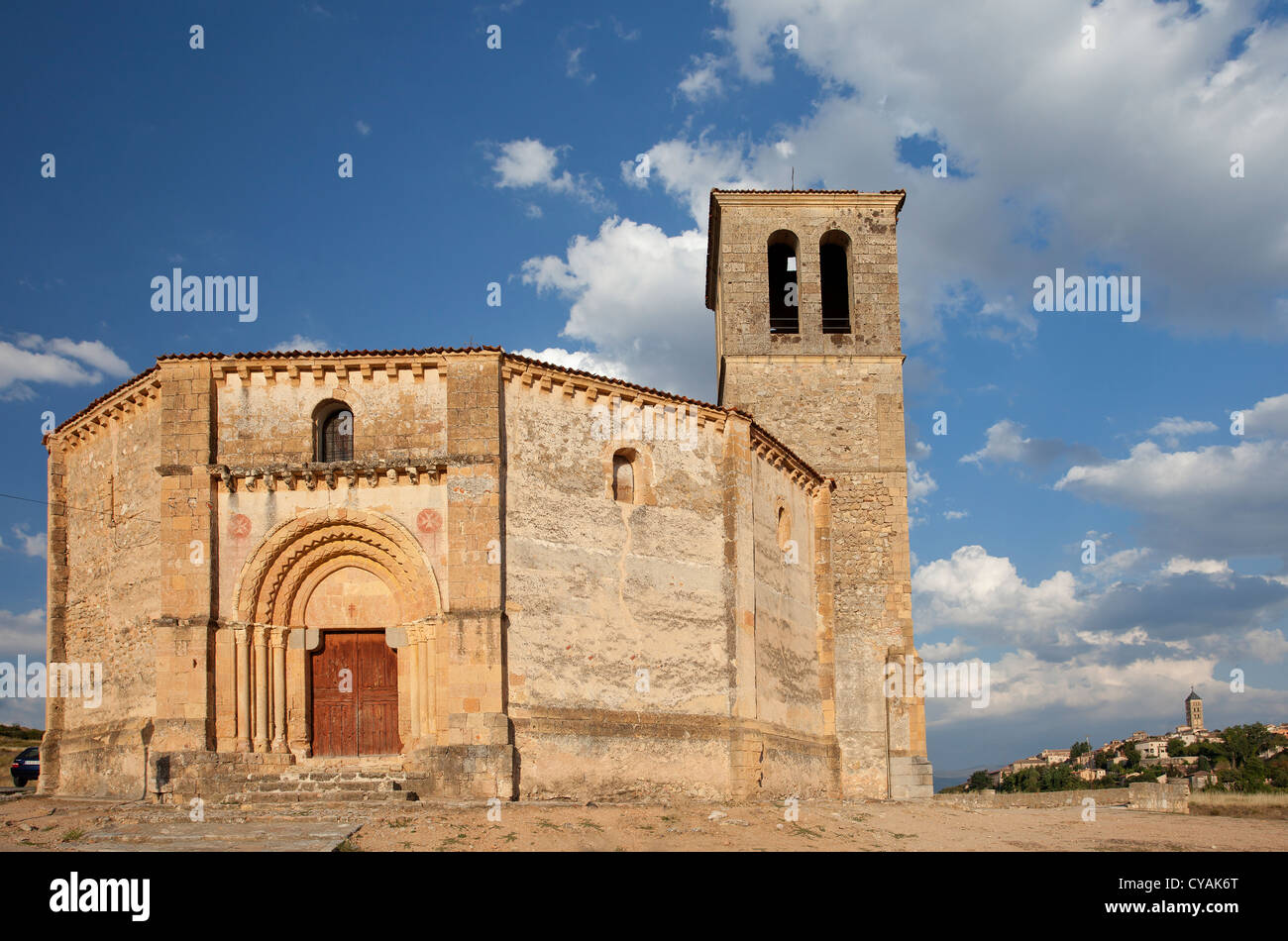 Vera Cruz church.Segovia,Spain Stock Photo