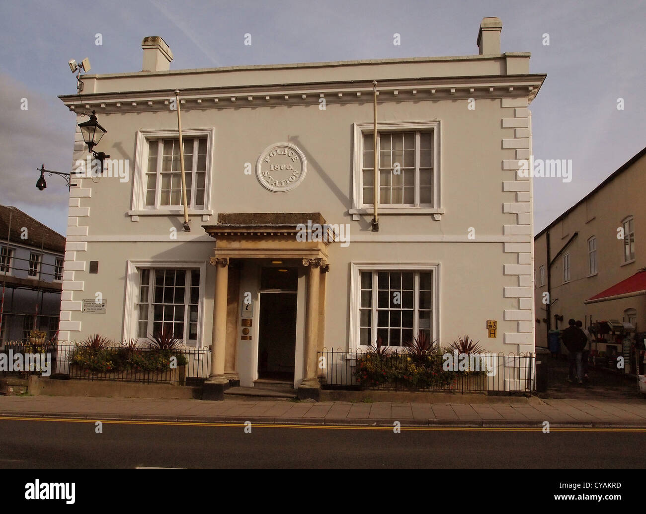 October 2012 - The Old Police station, On the street in Thornbury, South Gloucestershire, England, UK Stock Photo