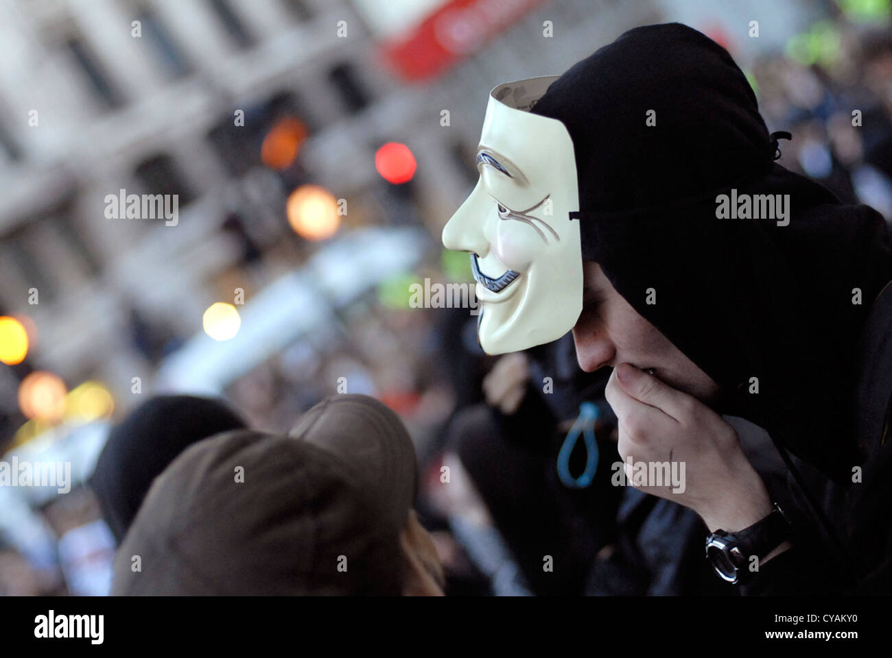 national demonstration, occupy london. Stock Photo