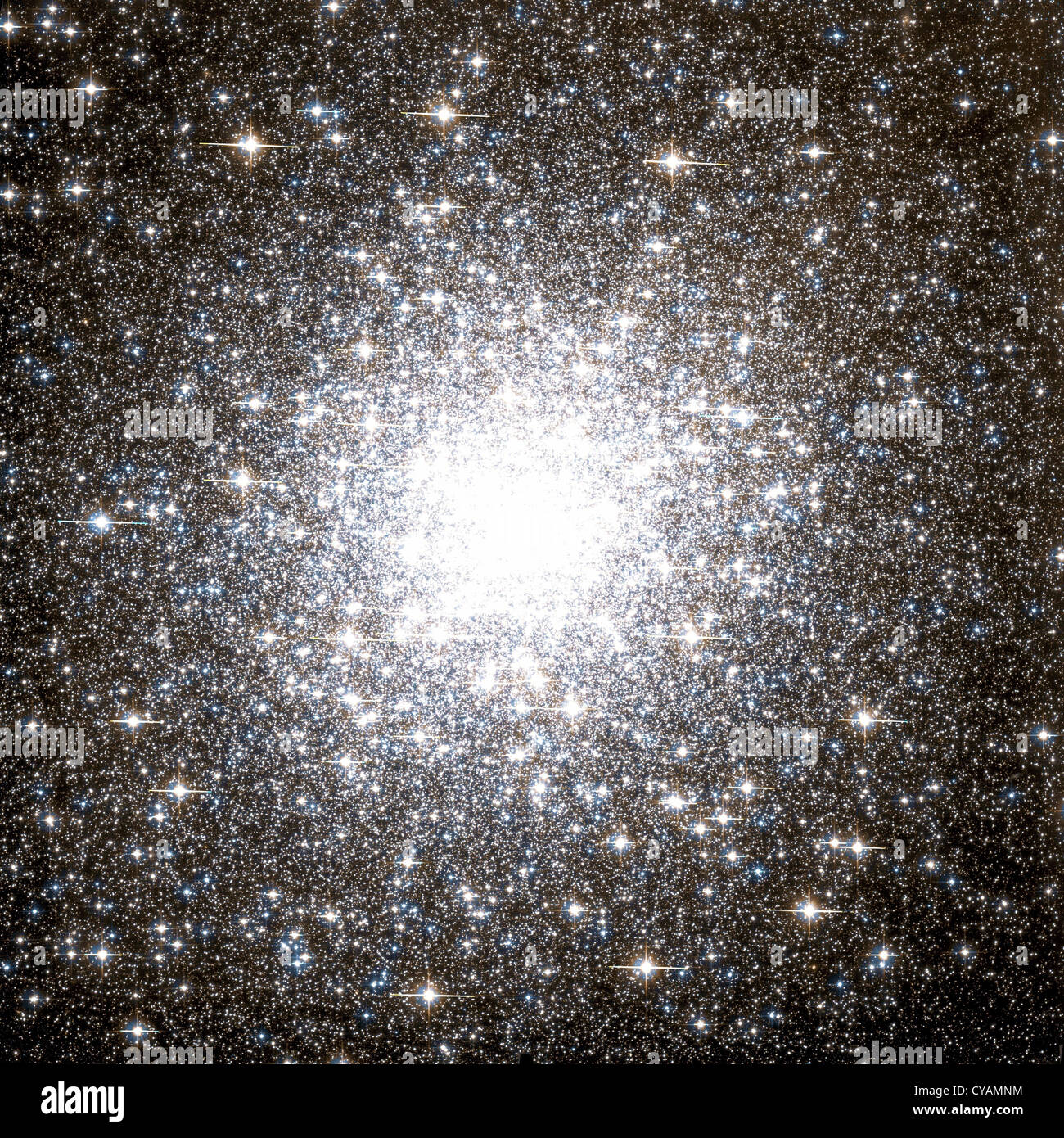 Messier 2 globular cluster Stock Photo