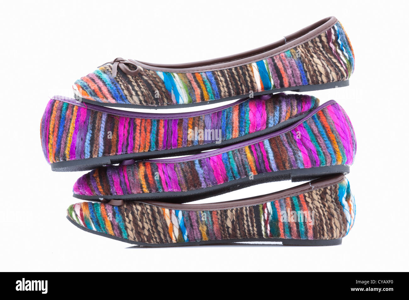 Colorful ballerina shoes Stock Photo - Alamy