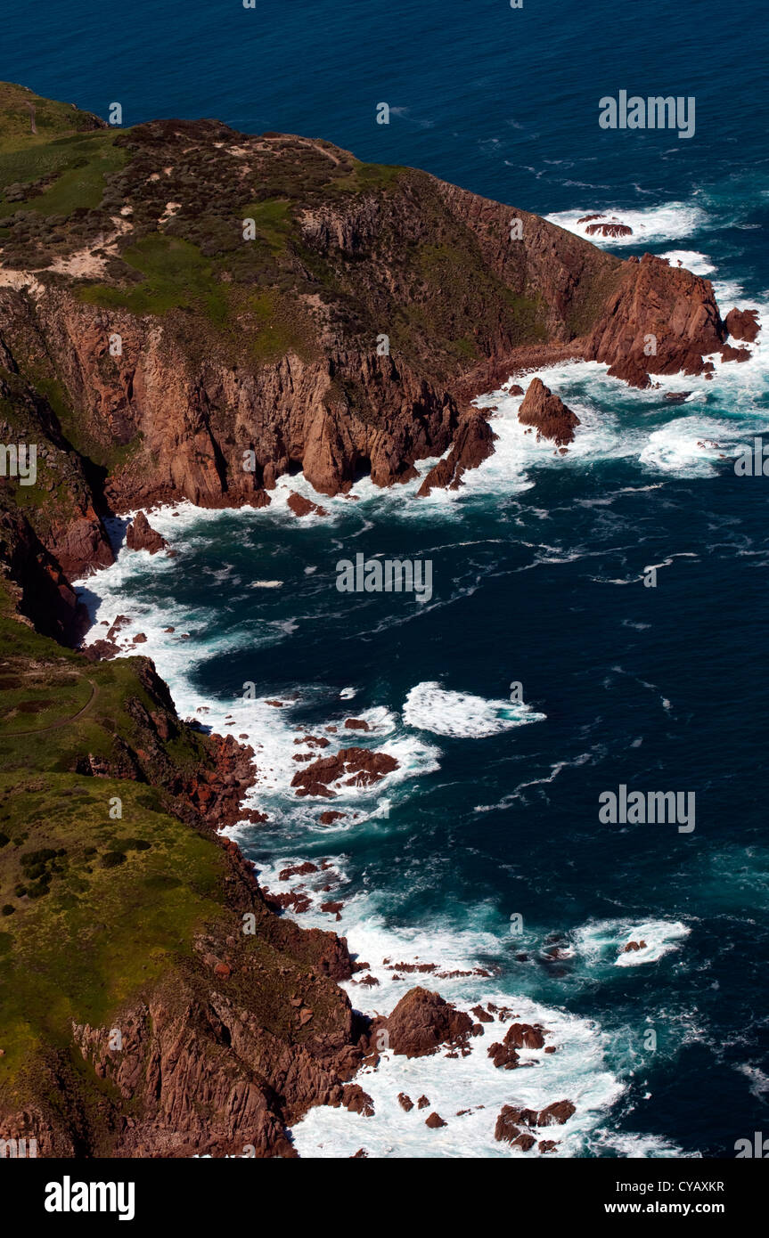 steep cliff of philip island in australia Stock Photo