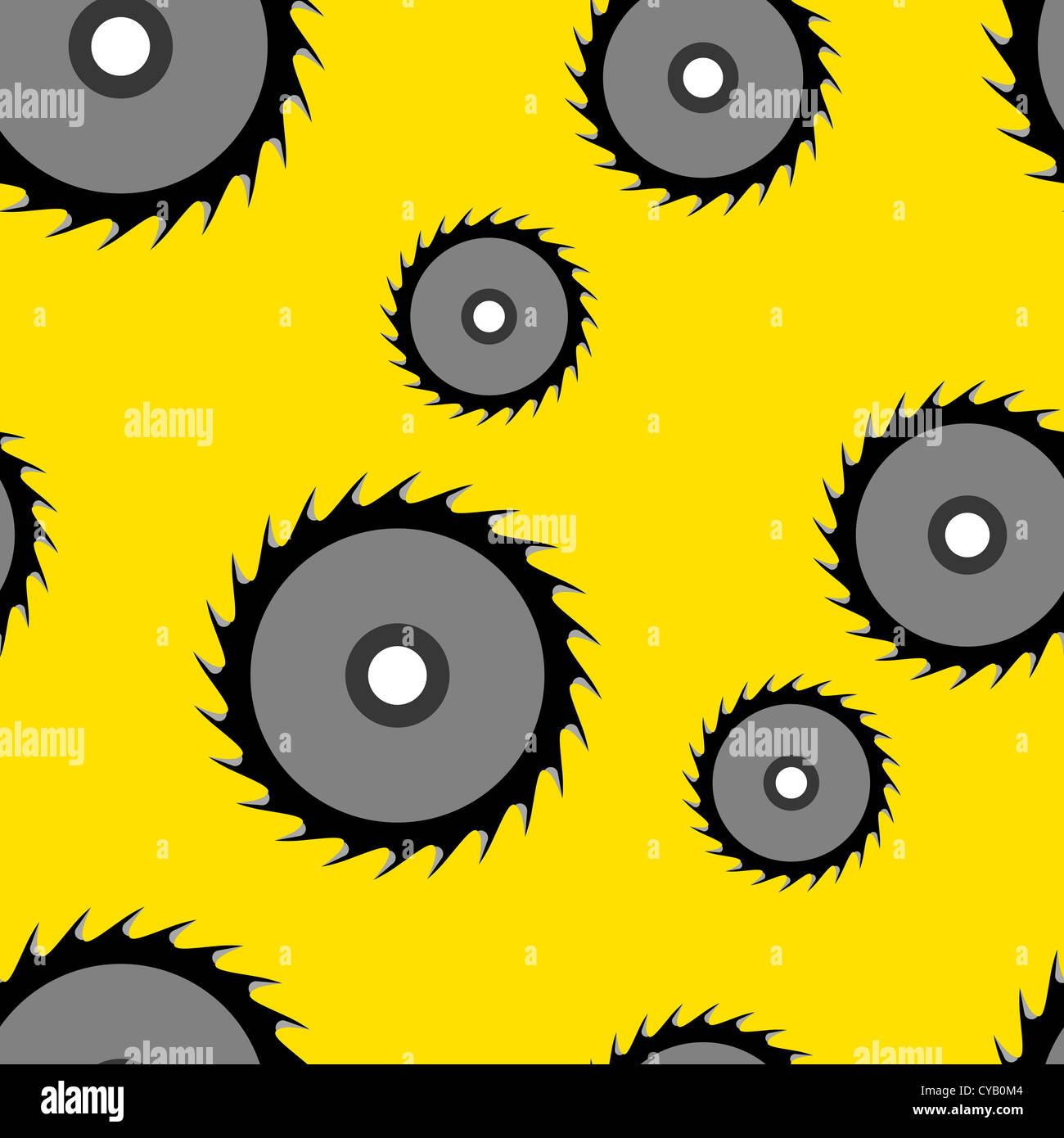 Circular saw blade seamless wallpaper, vector illustration Stock Photo ...