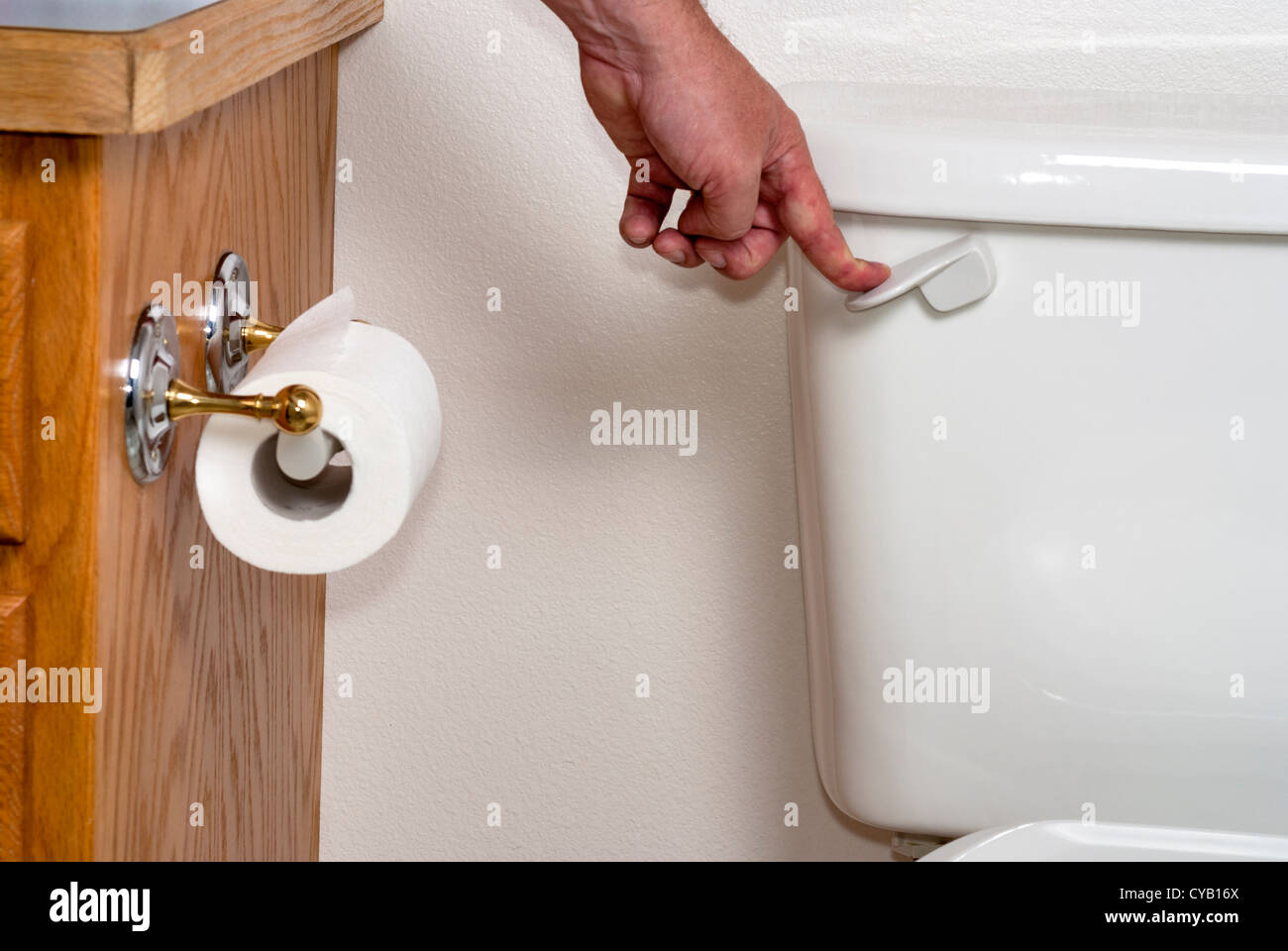 Toilet being flushed hires stock photography and images Alamy
