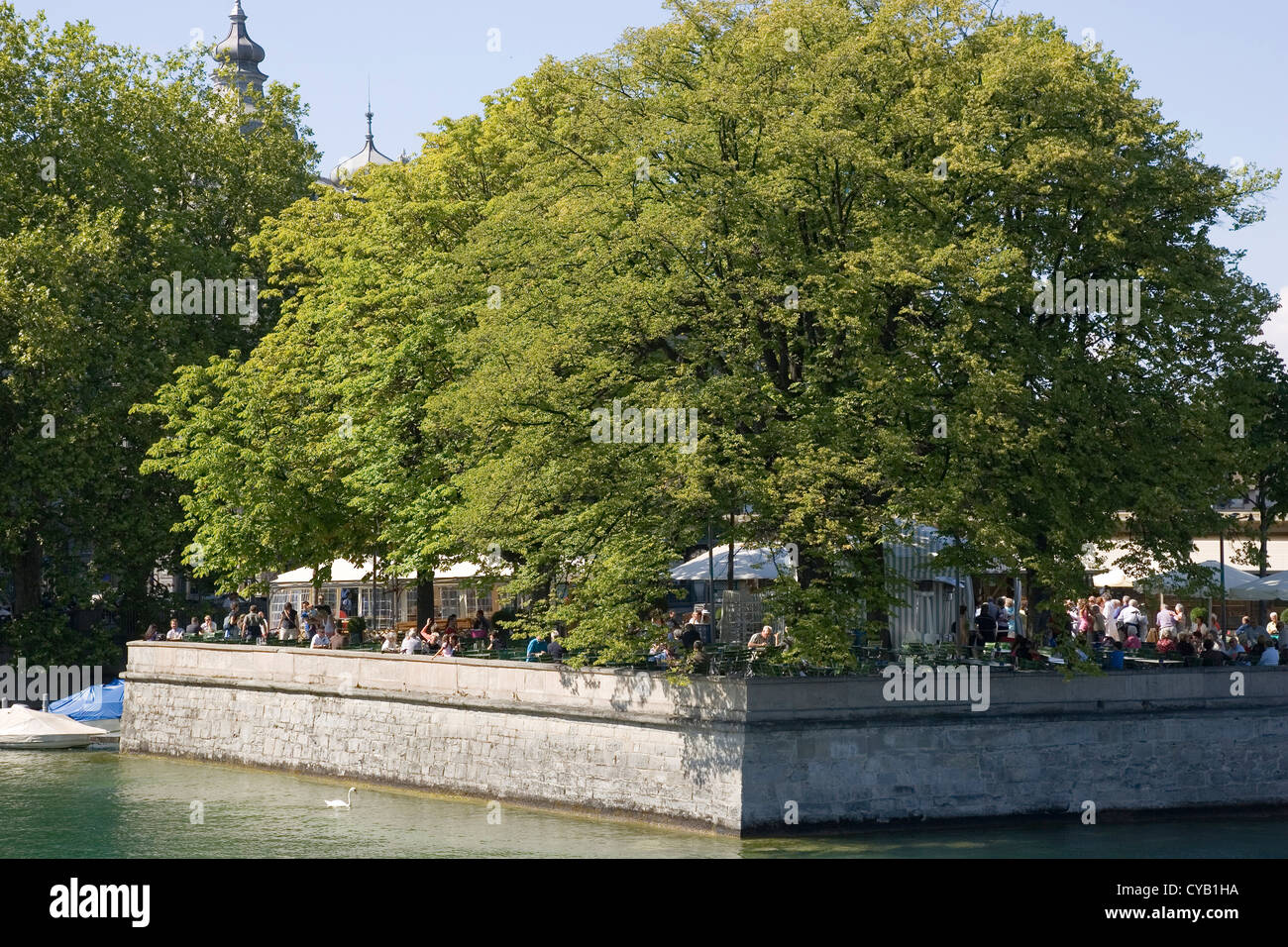 europe, switzerland, zurich, lake of zurich, restaurant bauschanzli Stock Photo