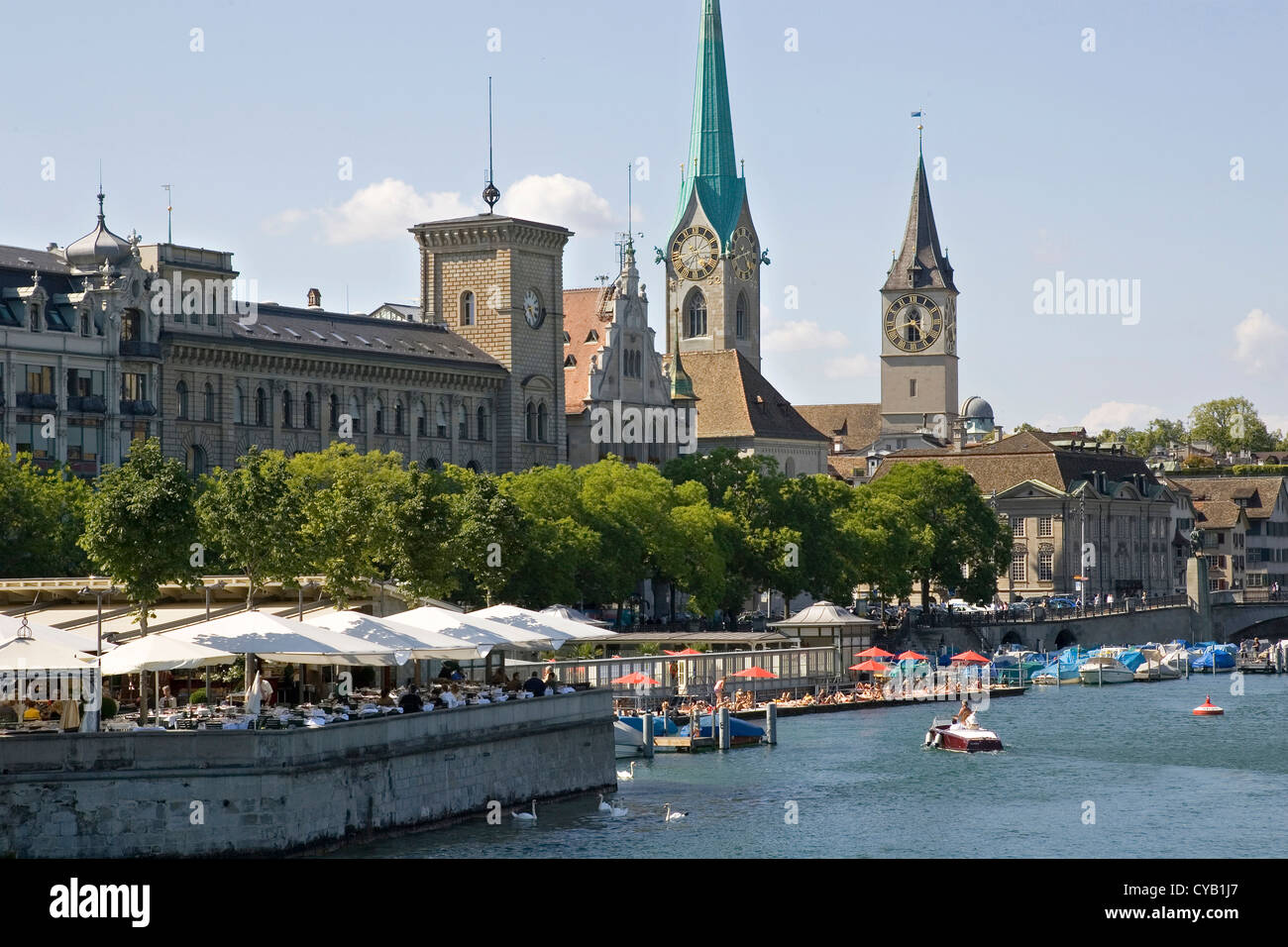 europe, switzerland, zurich, old town, limmat river Stock Photo - Alamy