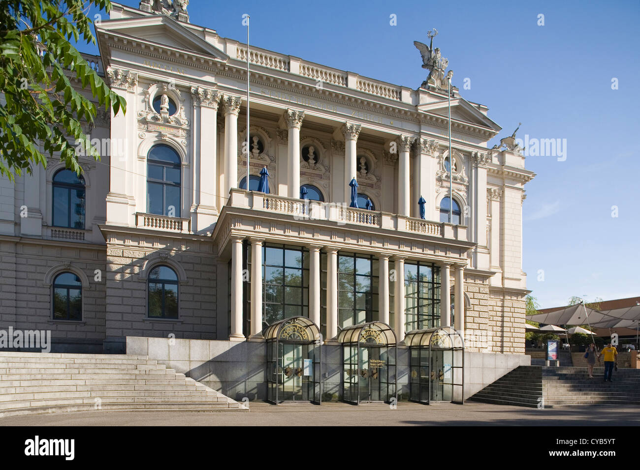 europe, switzerland, zurich, opera house Stock Photo