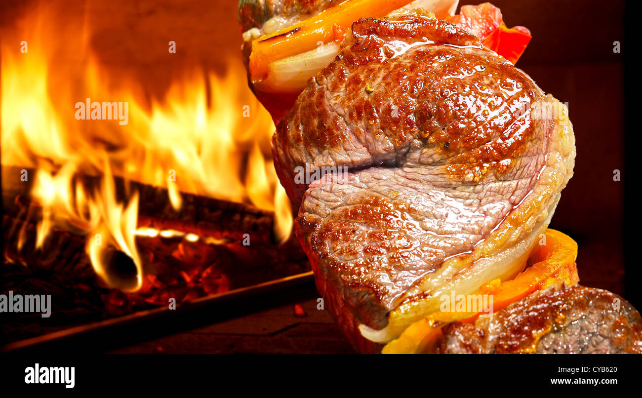 Roast Beef BBQ Stock Photo Alamy