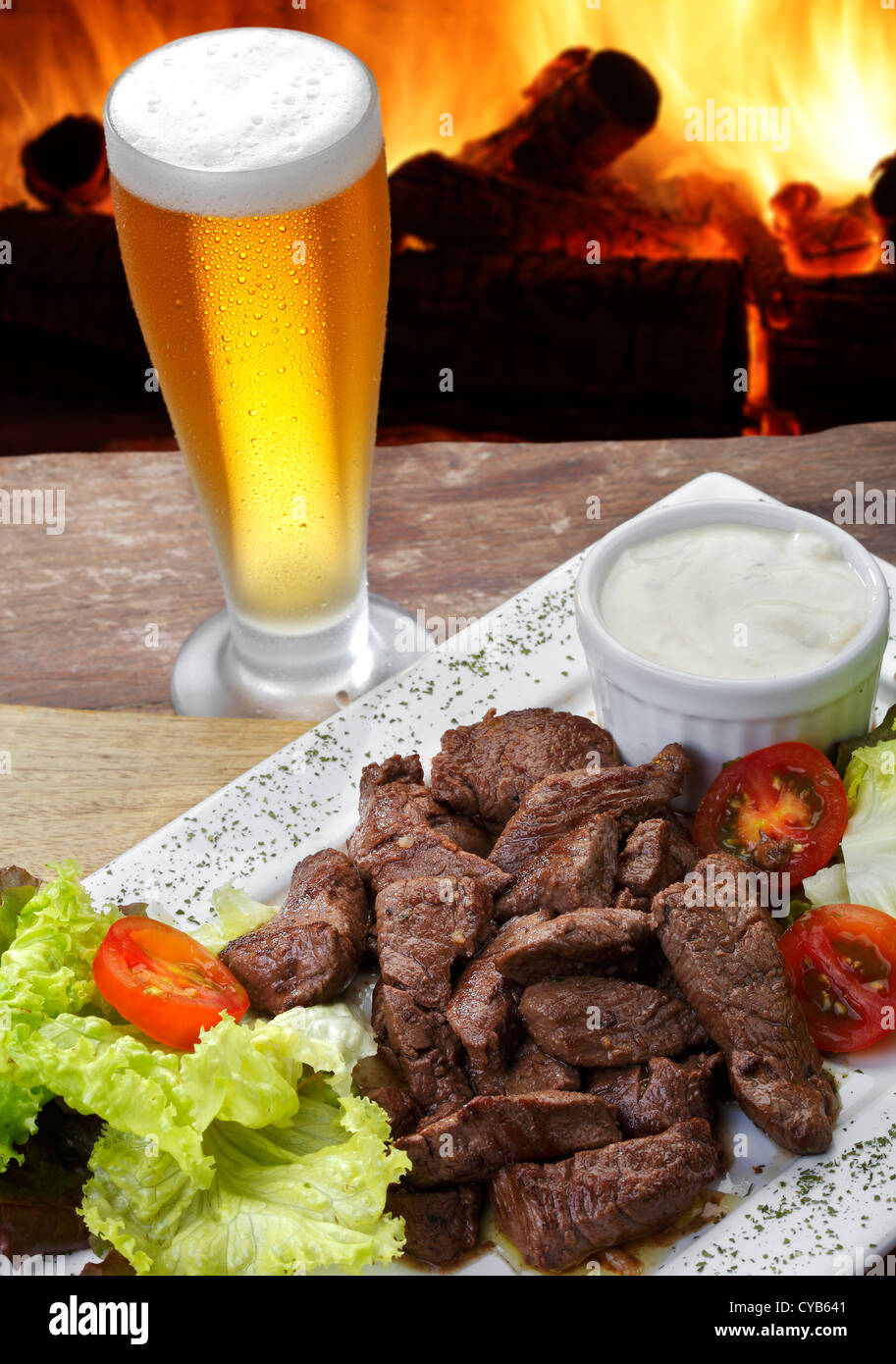 Roast Beef BBQ Stock Photo Alamy