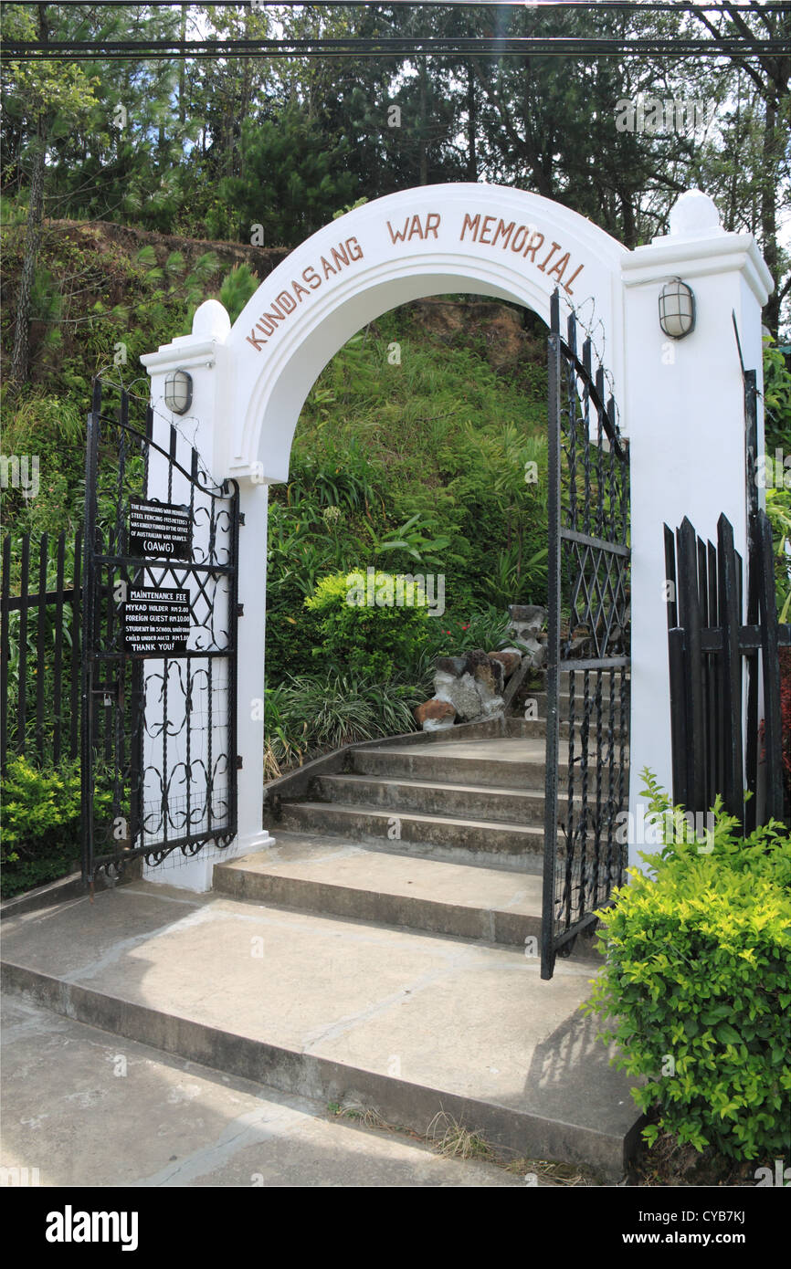 Entrance gate to Kundasang War Memorial, Ranau, Sabah, Borneo, Malaysia