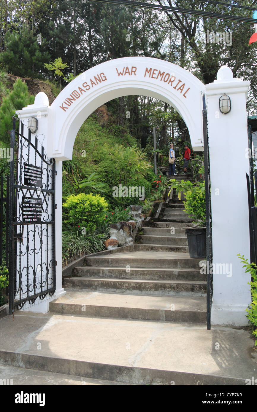 Entrance gate to Kundasang War Memorial, Ranau, Sabah, Borneo, Malaysia
