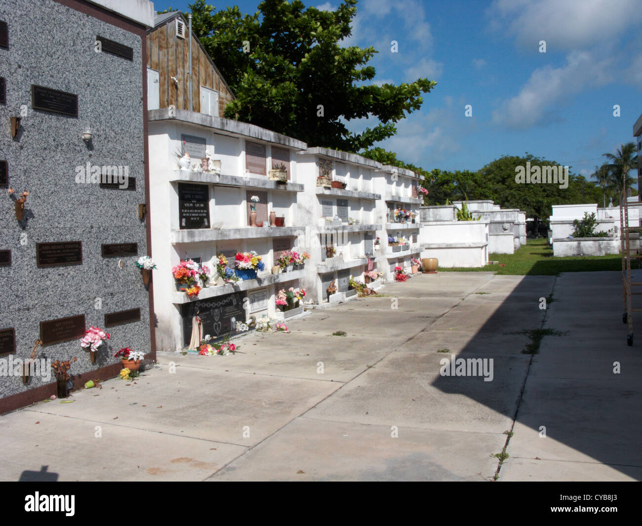 above ground tombs in key west cemetery florida usa Stock Photo