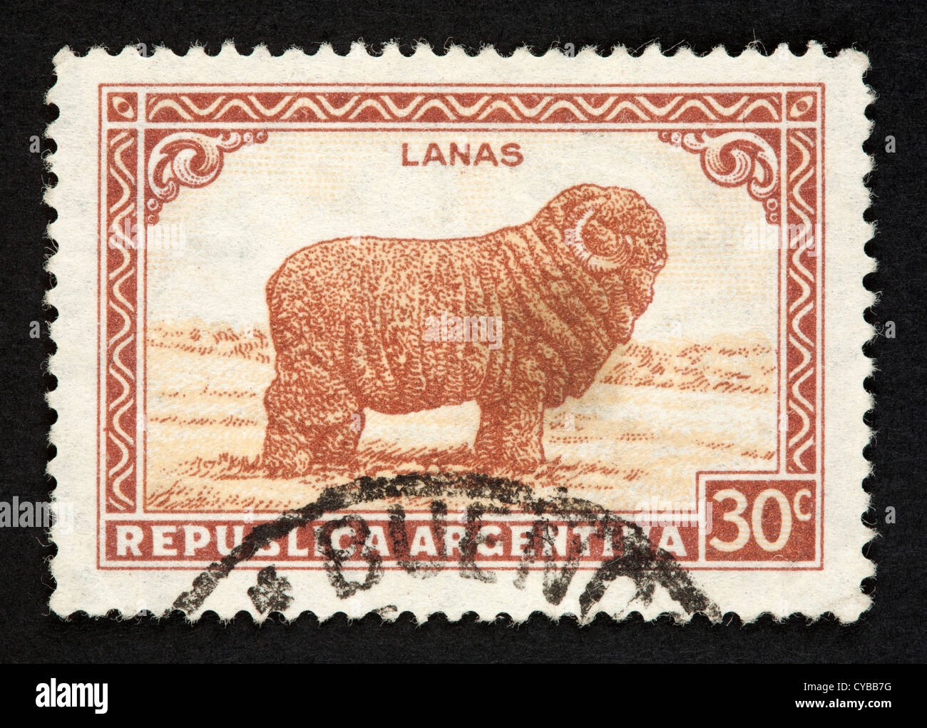 Argentine postage stamp Stock Photo - Alamy