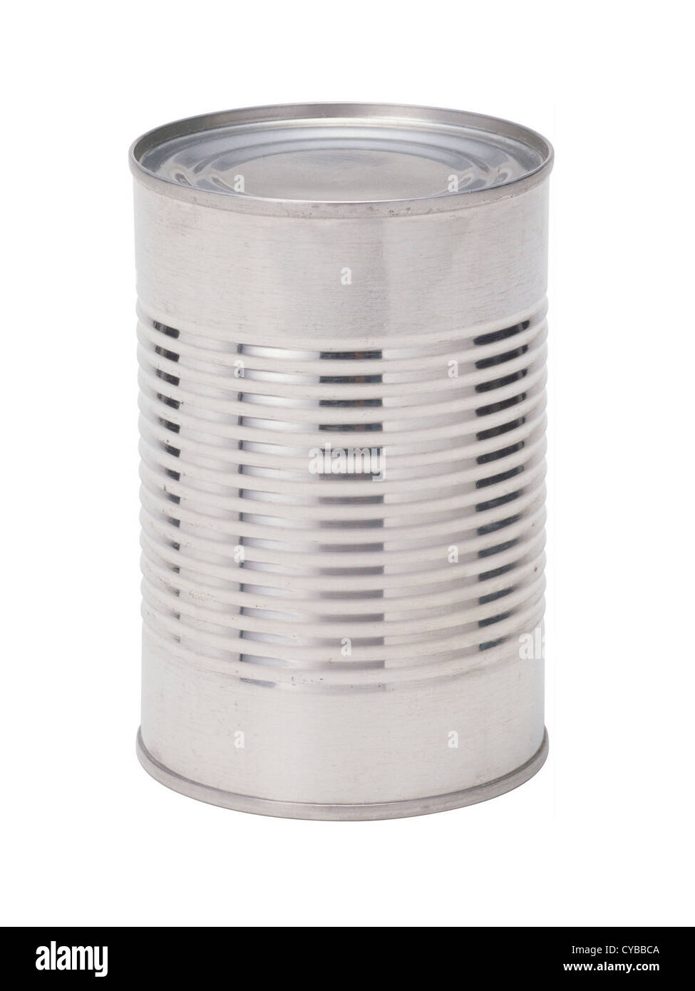 Food tin can on white Stock Photo