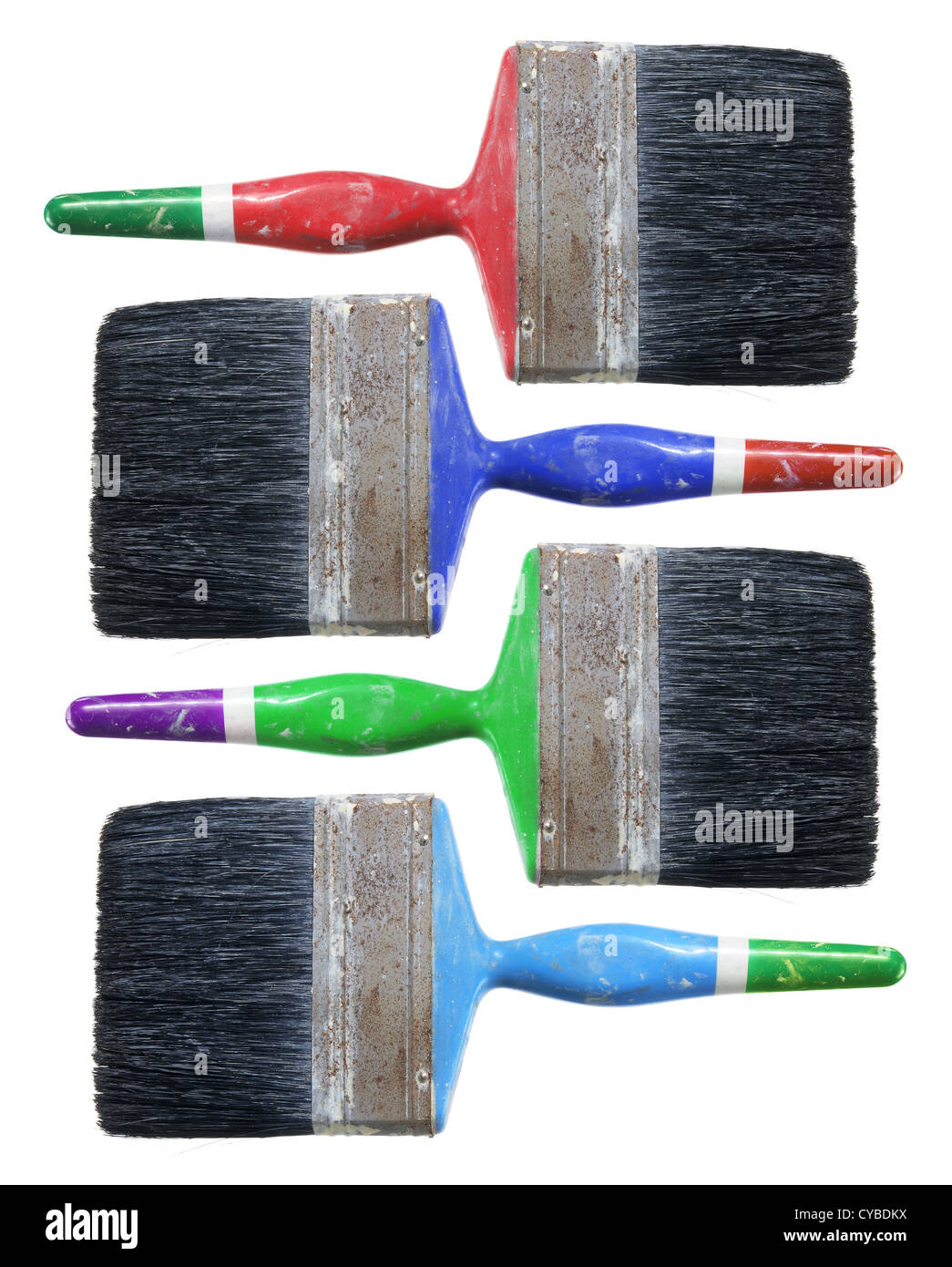 Used Paint Brushes Stock Photo Alamy