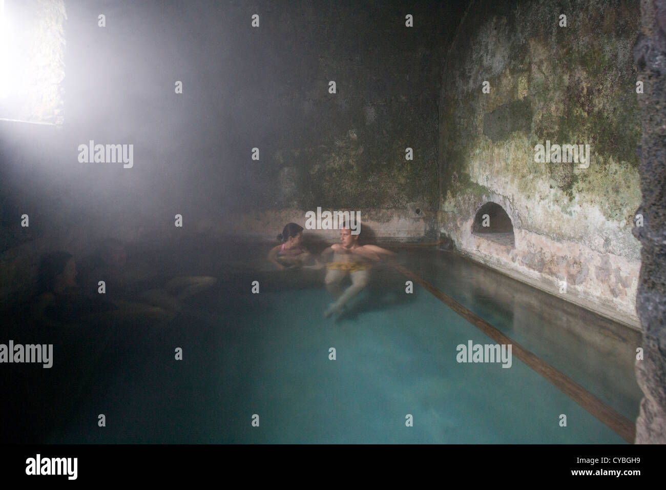 Bagni di Bormio - Bagni Vecchi / Roman thermal spa Stock Photo