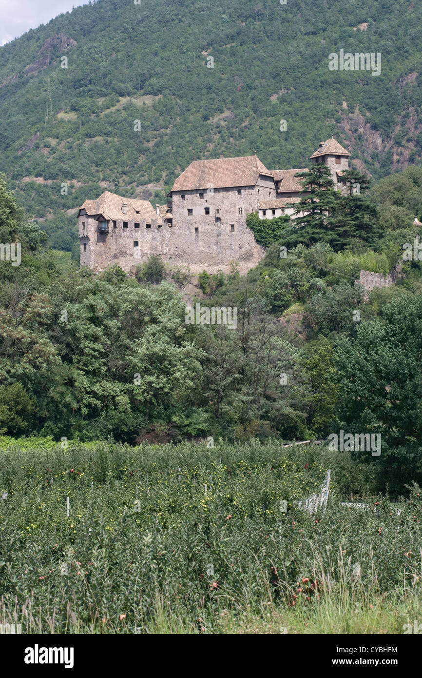 Castel Roncolo - exterior views of the medieval castle Stock Photo