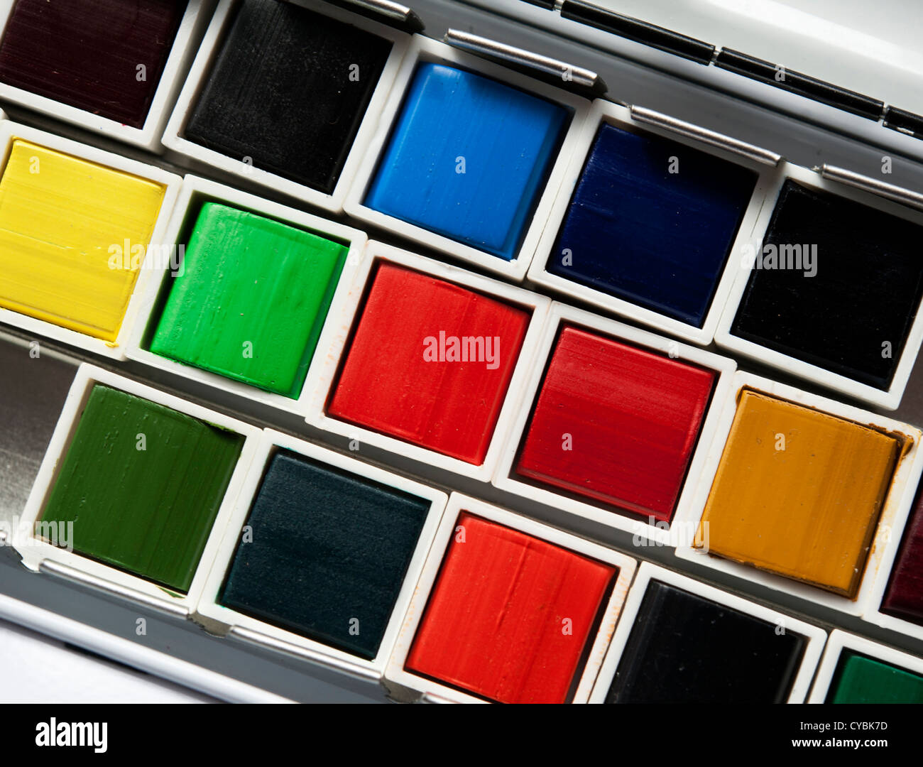 Watercolour paint pans hires stock photography and images Alamy