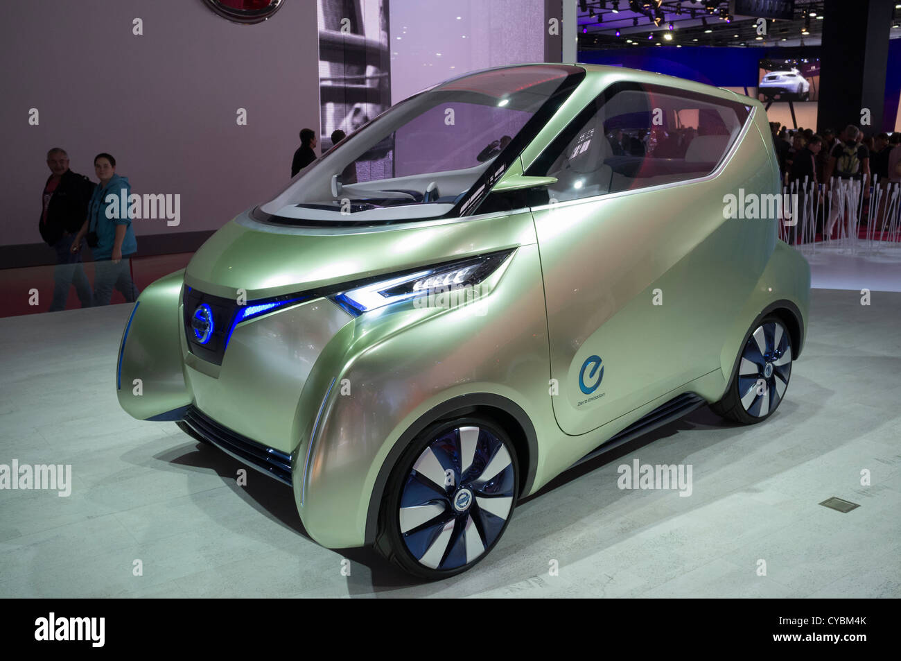 Nissan Pivo electric concept car at Paris Motor Show 2012 Stock Photo