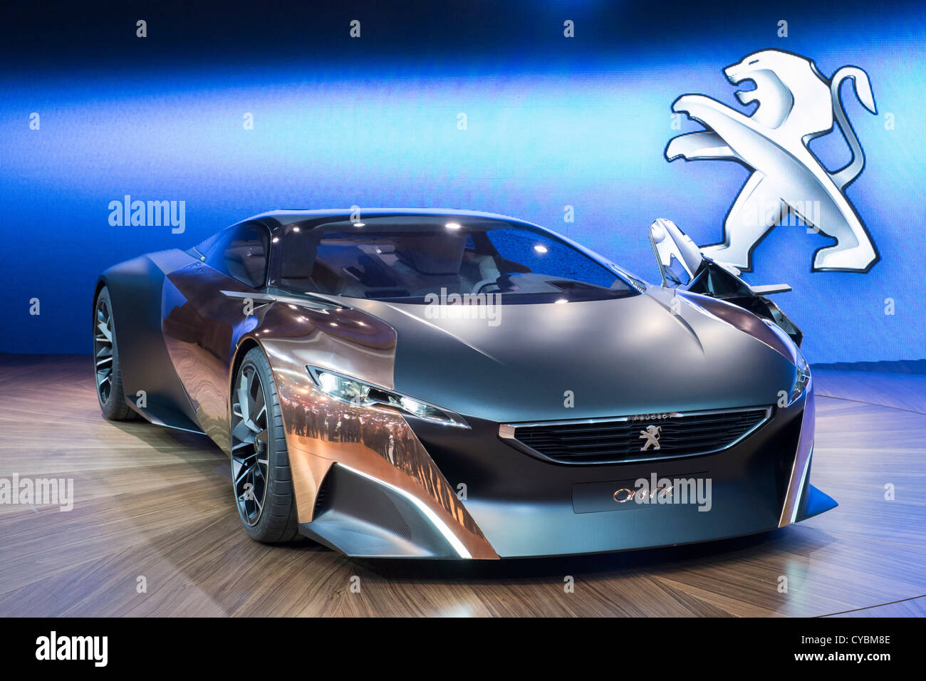 Concept car Peugeot Onyx at Paris Motor Show 2012 Stock Photo