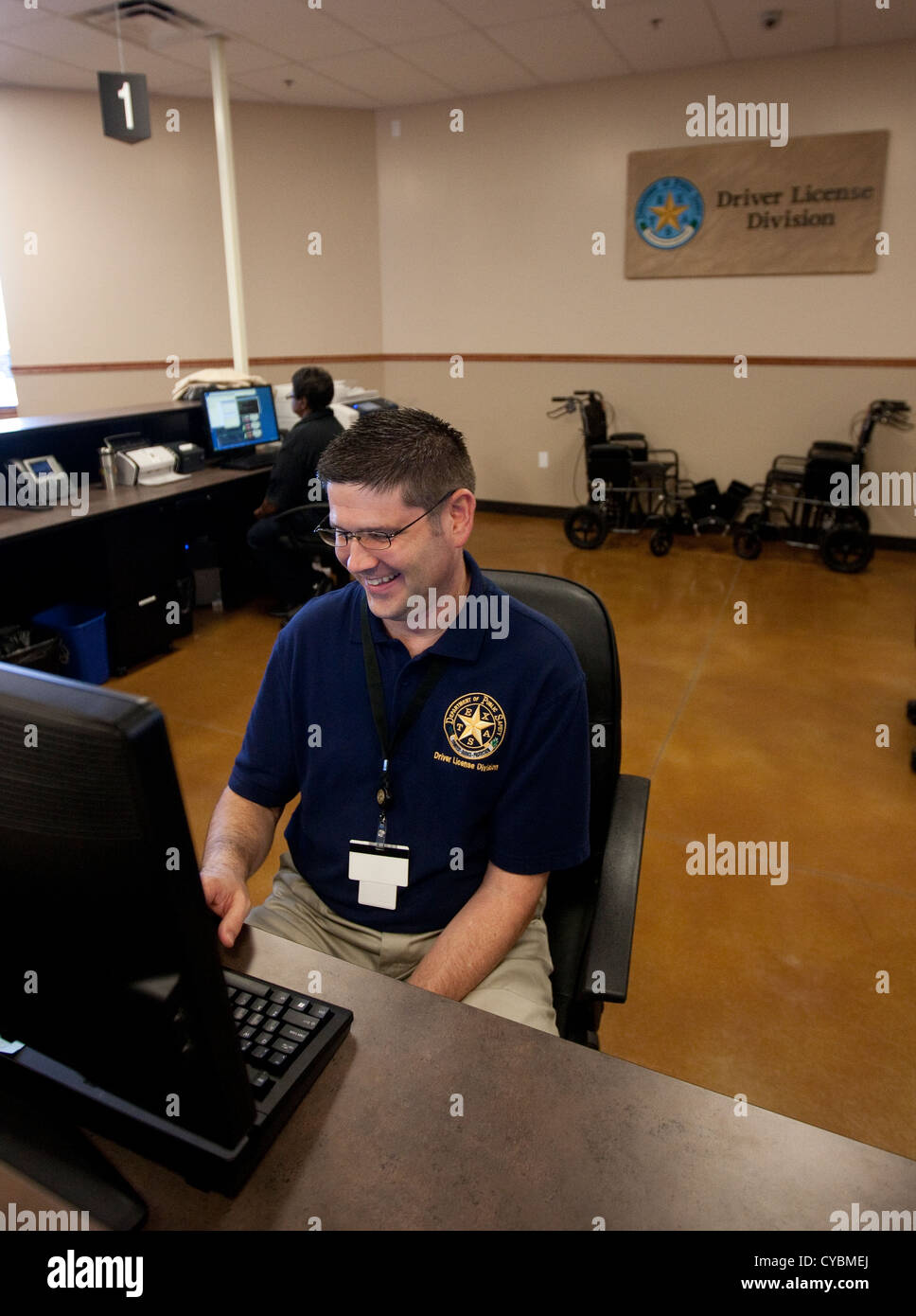 Employees at new Texas Department of Public Safety mega driver's