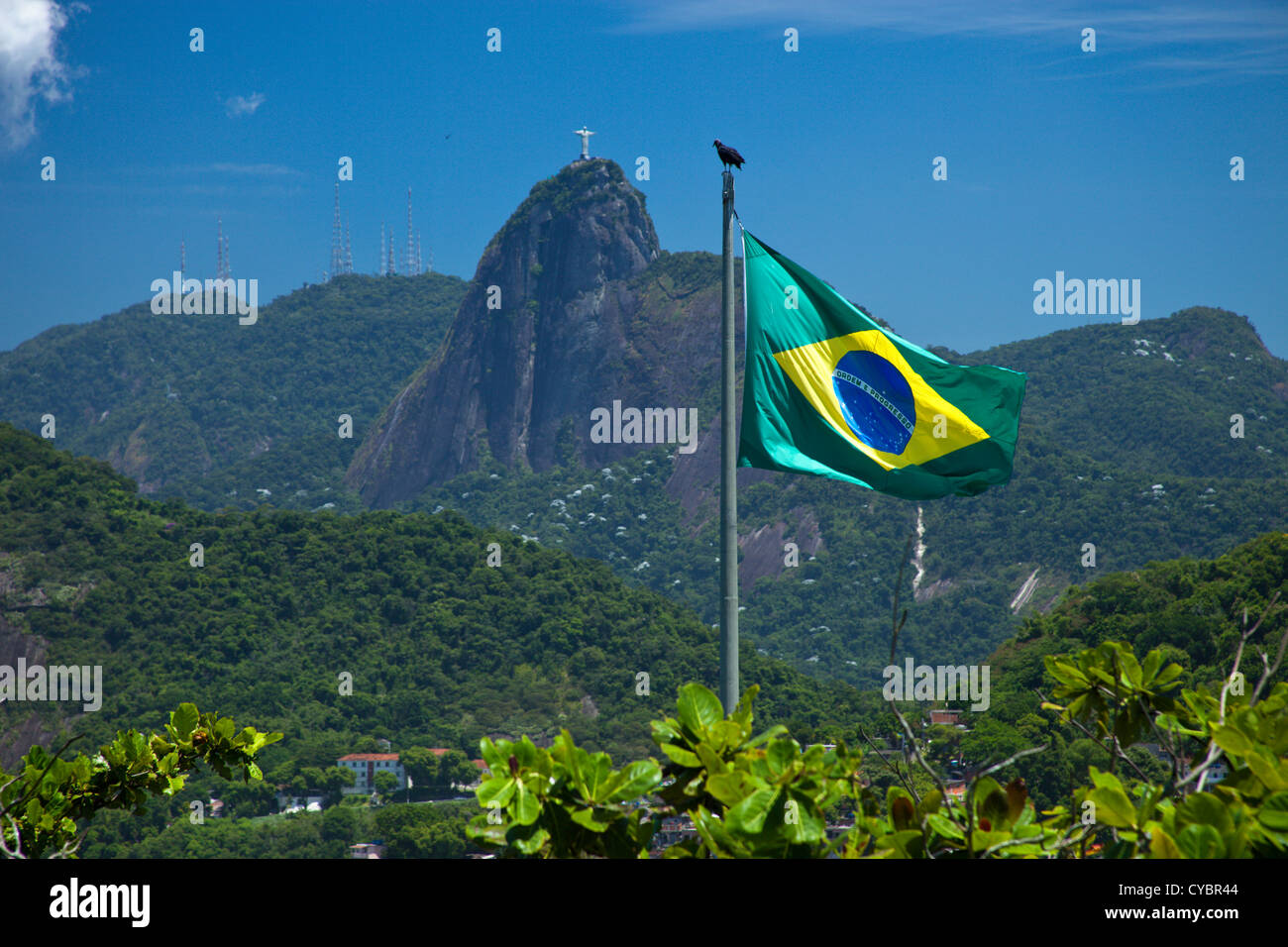 Flag, Brazil Stock Photo