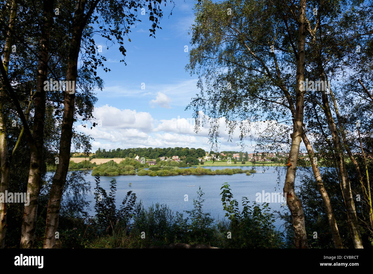 summer,Fairburn Ings RSPB sanctuary in West Yorkshire, England Stock Photo