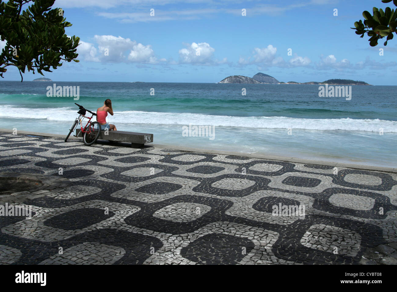 Ipanema Beach Stock Photo