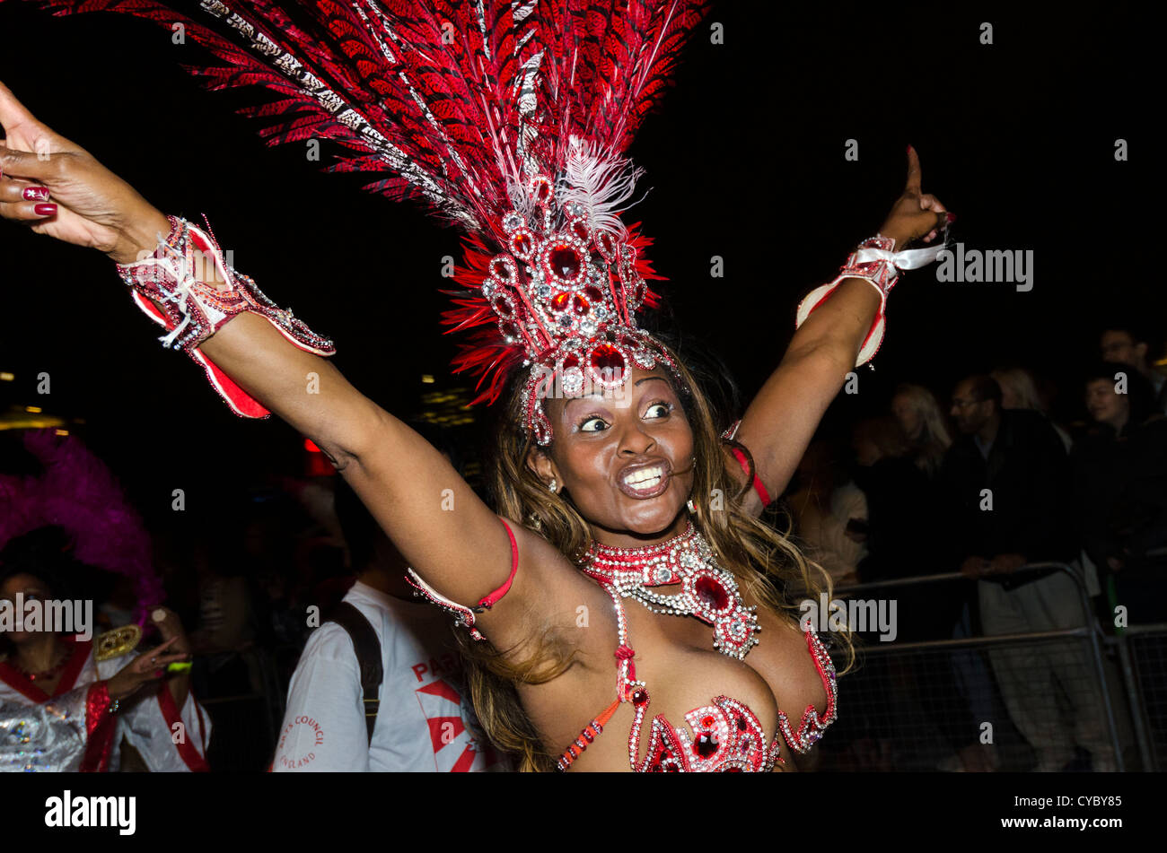 Thames Festival Parade. Dancer. London Stock Photo