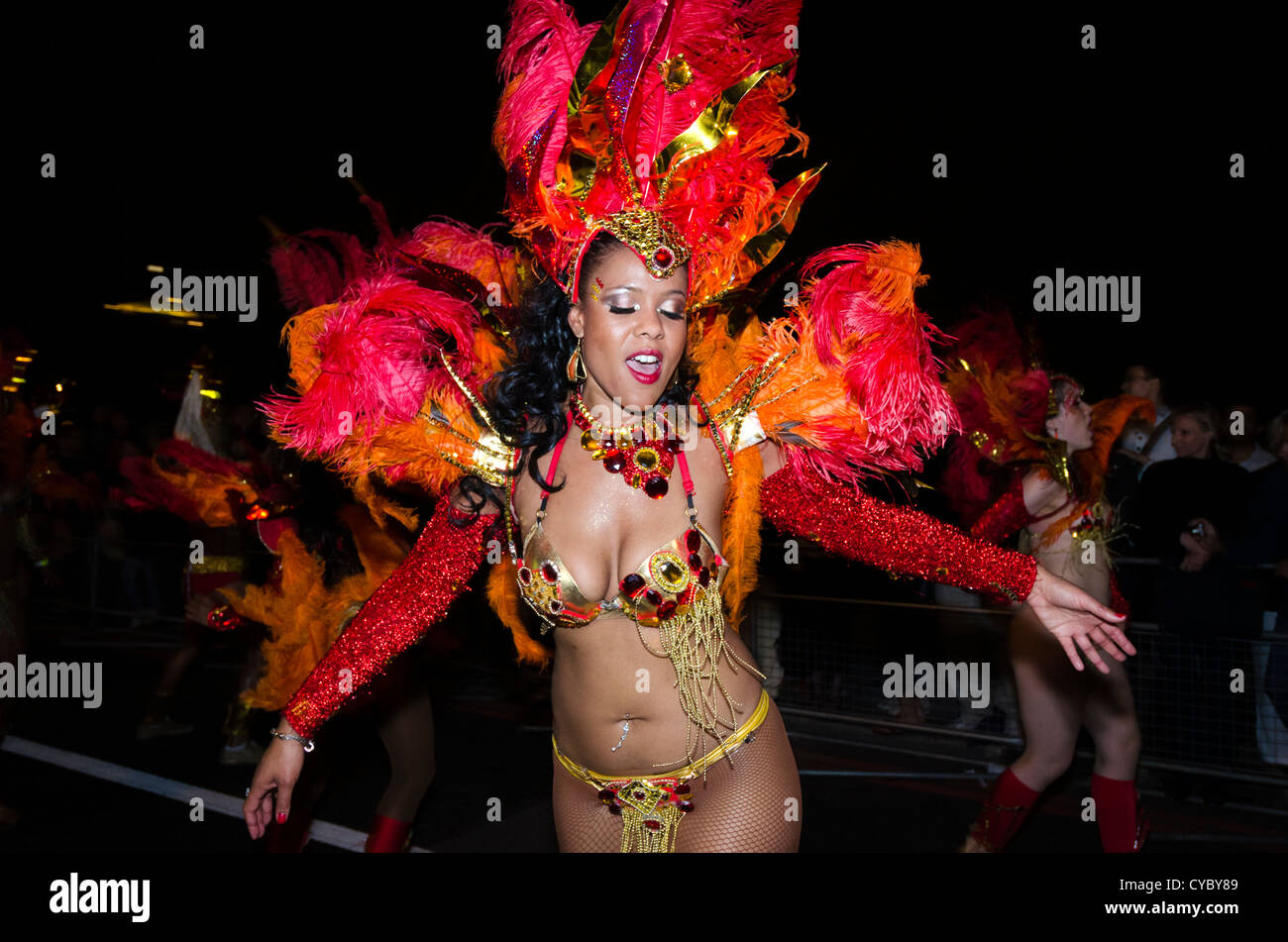 Thames Festival Parade dancer. London Stock Photo