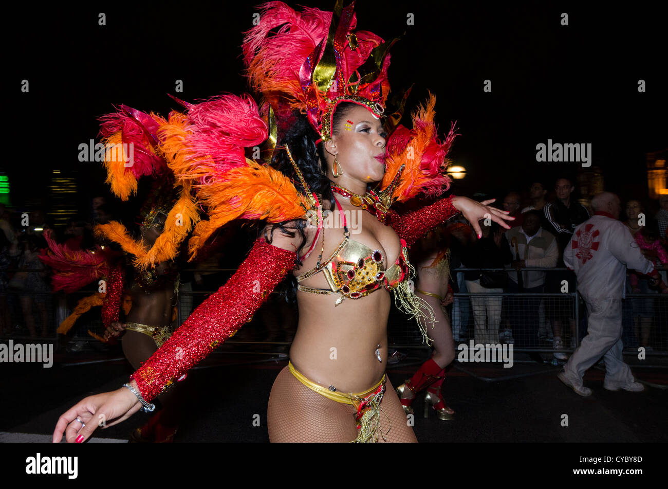 Thames Festival Parade dancer. London Stock Photo