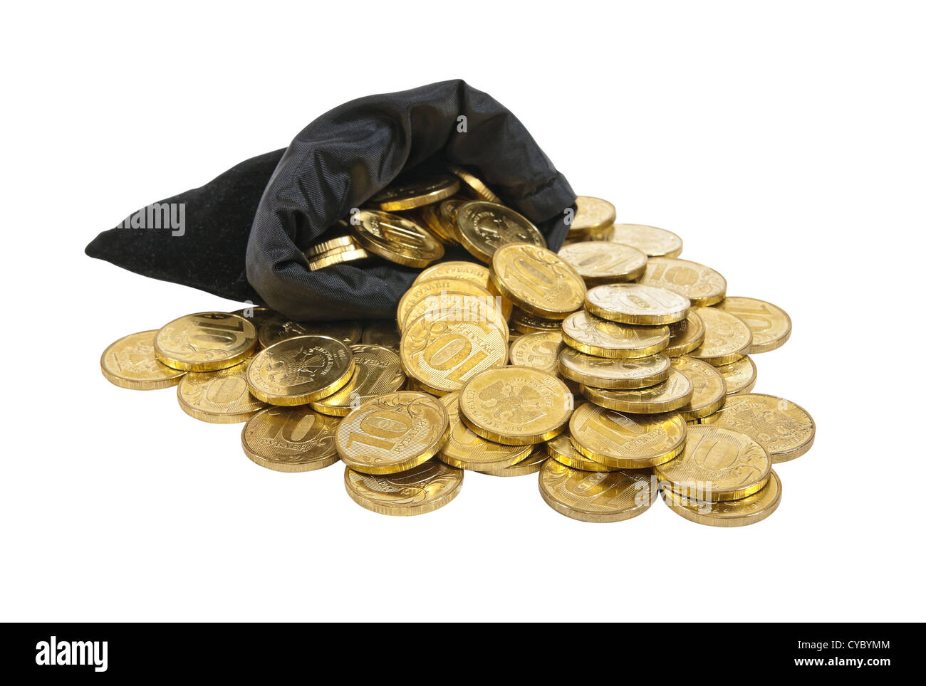 Bag Gold Coins Sack High Resolution Stock Photography and Images Alamy
