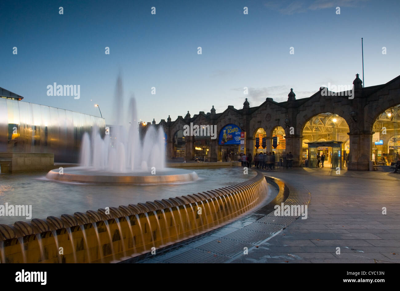 Sheaf Square and Sheffield Midland Station - Sheffield, England, UK Stock Photo