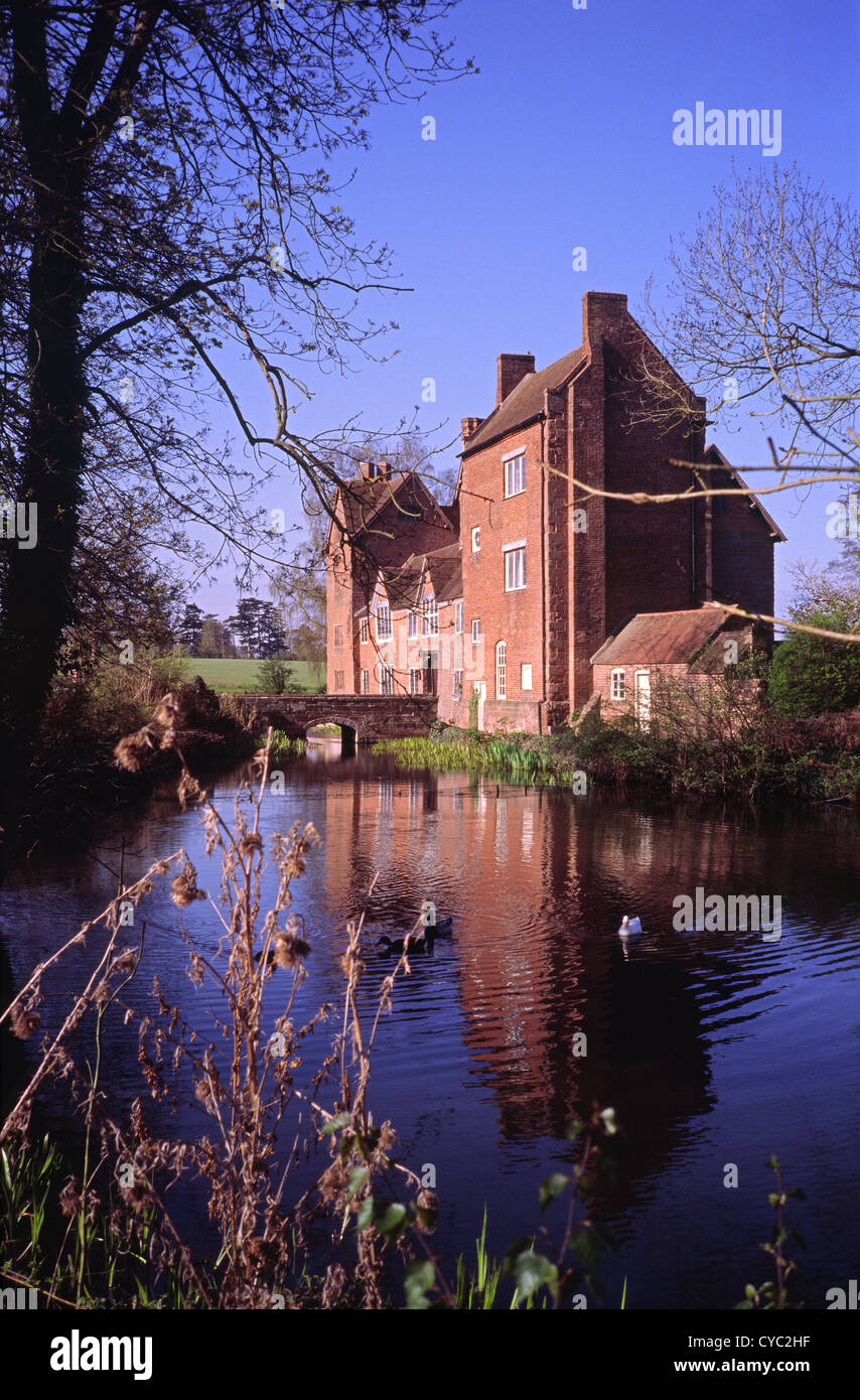 Harvington Hall, Harvington, Worcestershire, England, UK Stock Photo