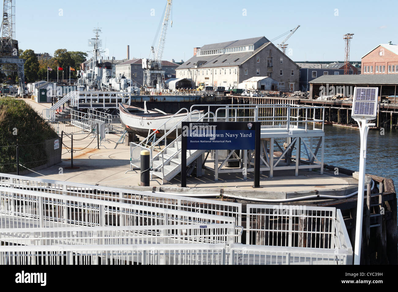 Boston Massachusetts Charlestown Naval Yard Home Of The USS