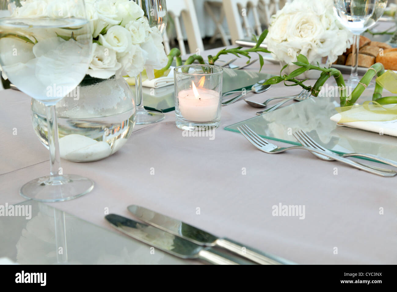 Silver Service Table High Resolution Stock Photography and Images Alamy