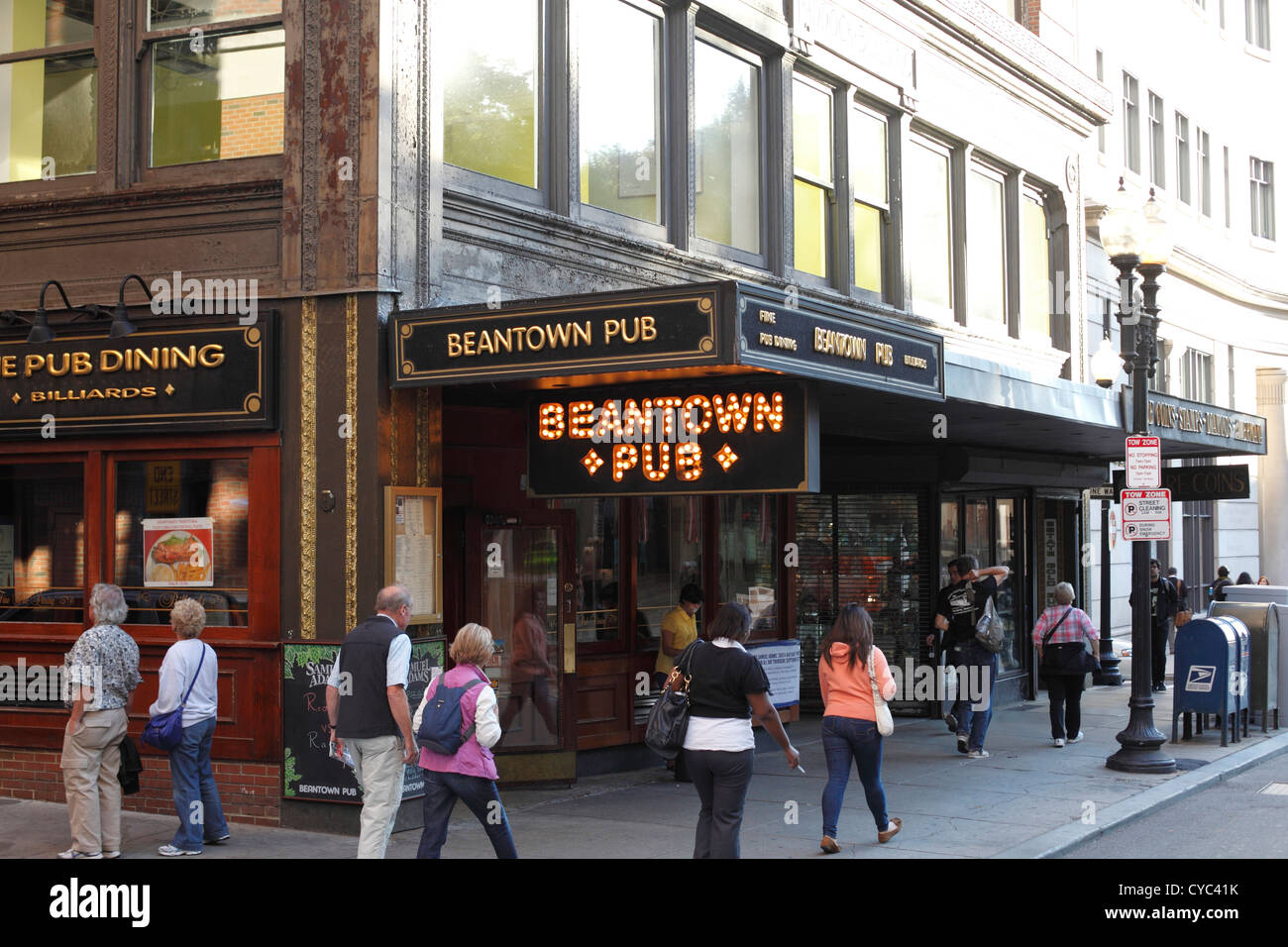 Exterior Of The Beantown Pub On Tremont Street, Boston Stock Photo Alamy