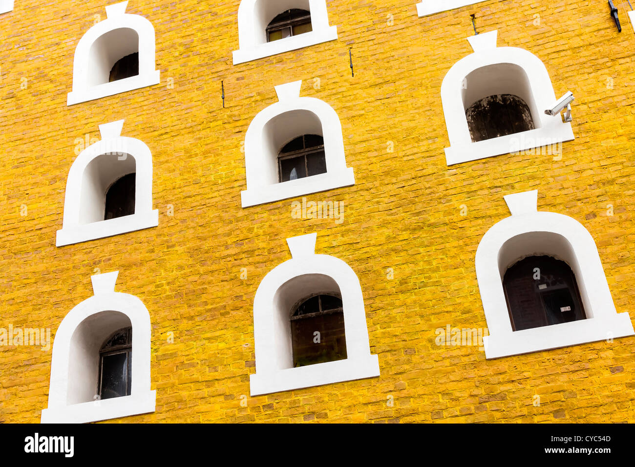Architectural background. Abstract view of Classic architecture in Poland. Torun. Stock Photo