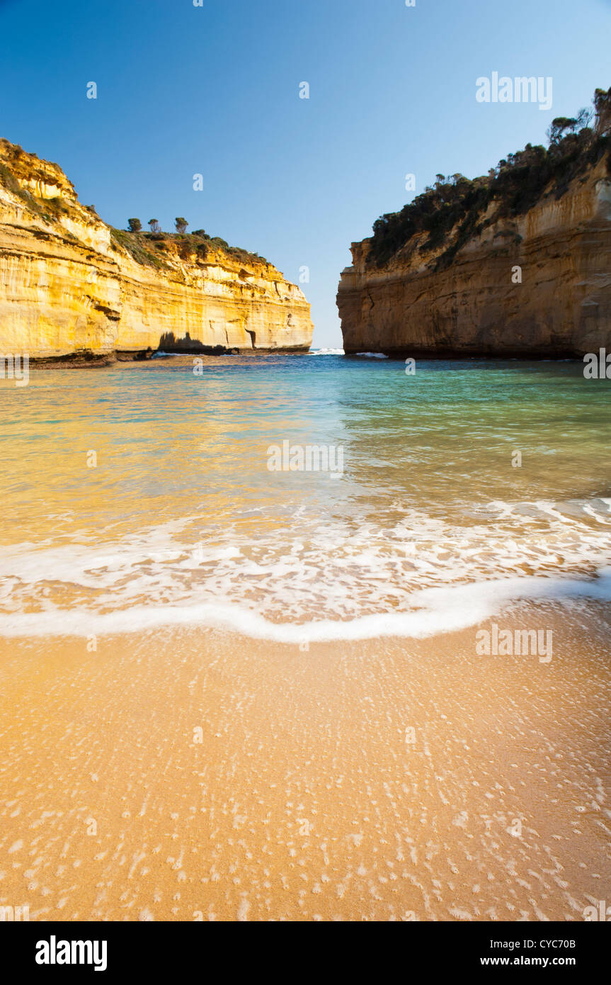 Loch Ard Gorge on the Great Ocean Road, Australia, near the Twelve Apostles Stock Photo