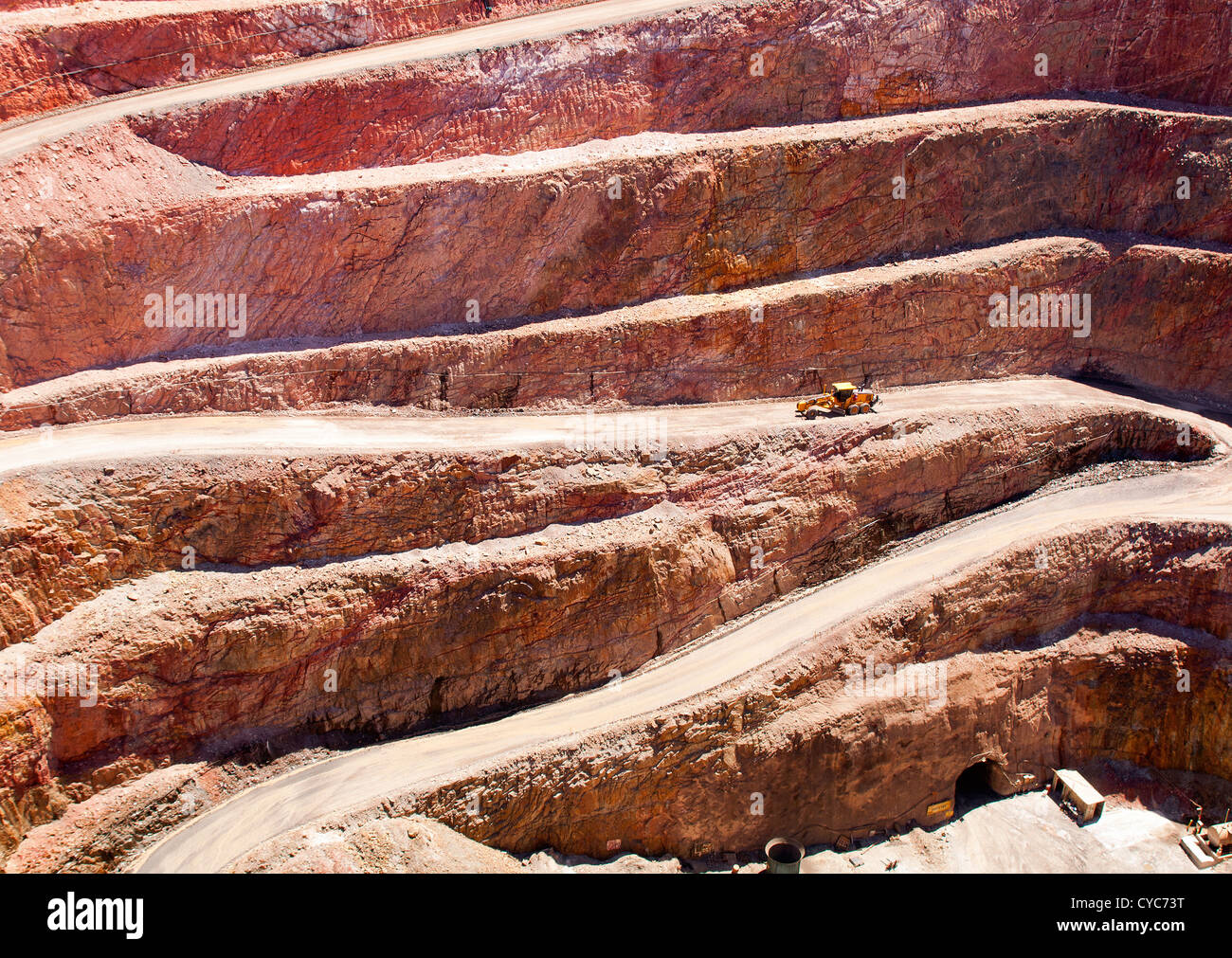 Mining in Australia at the Cobar mine site Stock Photo