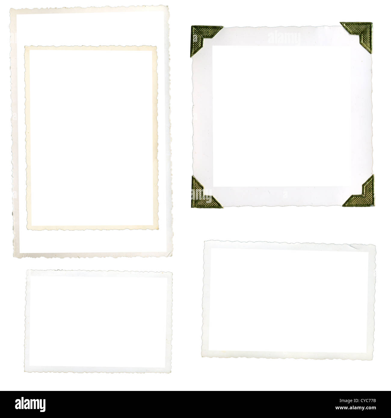 Vintage Photo Corners Isolated On White Background For Scrapbook
