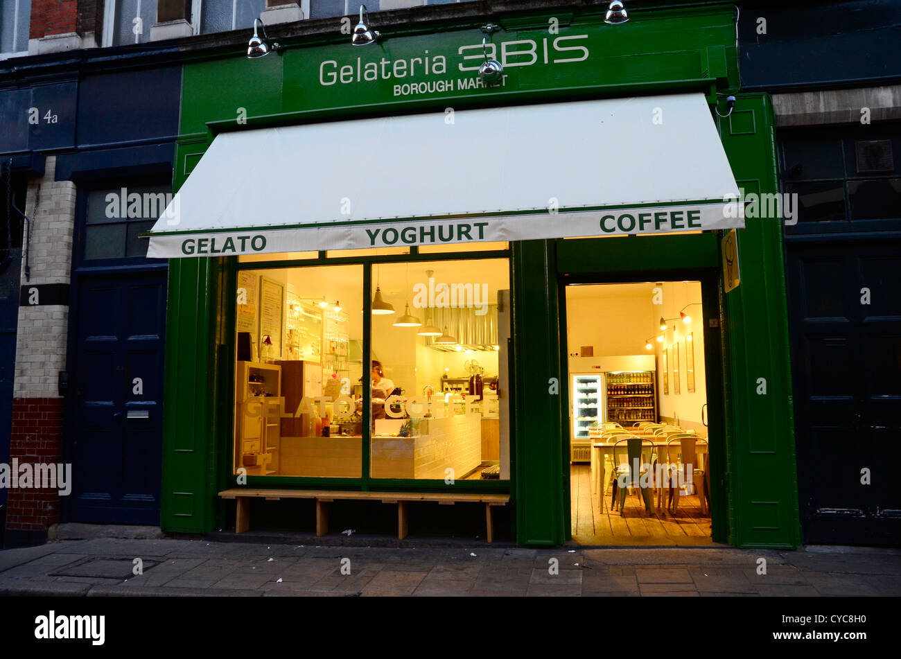 Gelateria 3BIS café near Borough Market, London Stock Photo Alamy