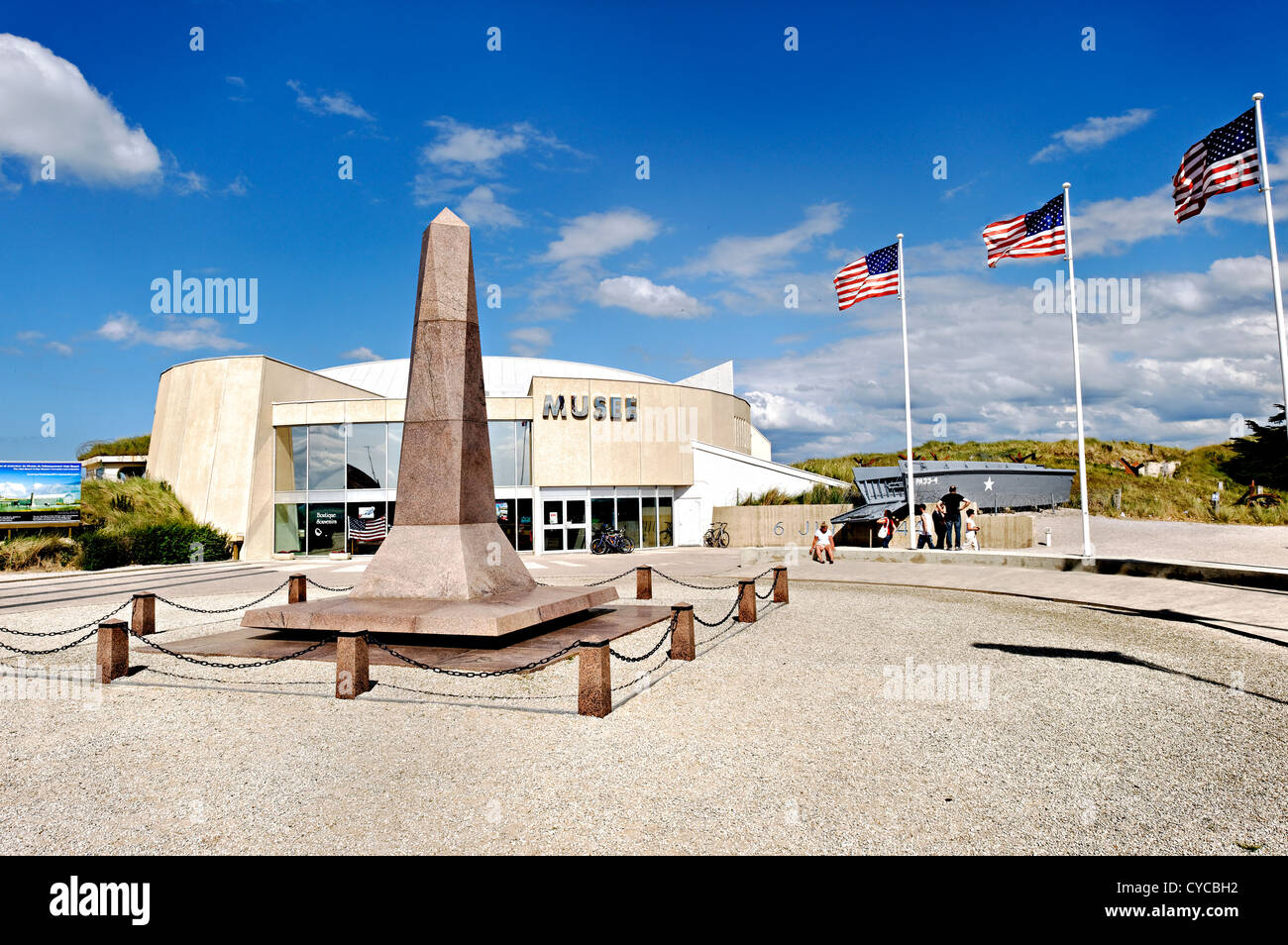 Utah beach memorial, normandy, France. Stock Photo