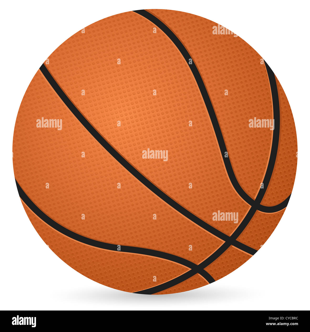 basketball ball isolated on a white background. Vector illustration ...