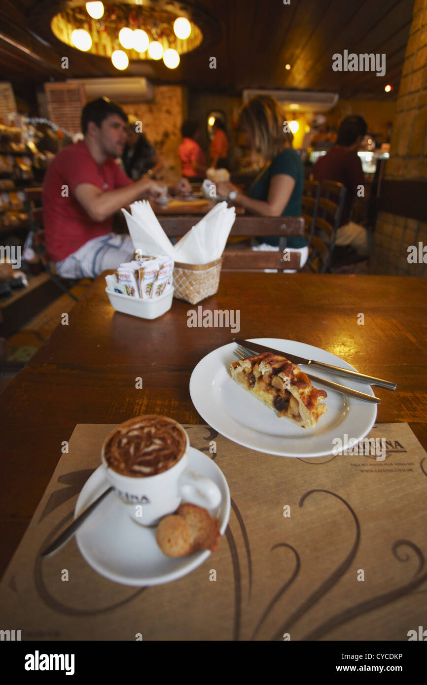 Coffee and cake at cafe, Leblon, Rio de Janeiro, Brazil Stock Photo - Alamy